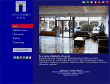 Tablet Screenshot of premierhotel.com.ar